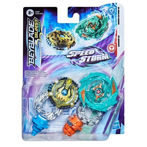 Beyblade Burst Surge Speedstorm Demise Satomb S6 and Anubion A6 Spinning Tops Dual Pack