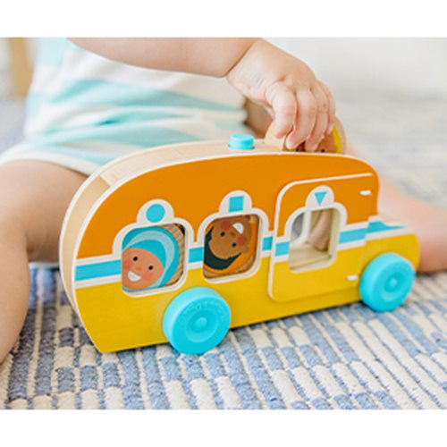 GO TOTs Wooden Roll and Ride Bus