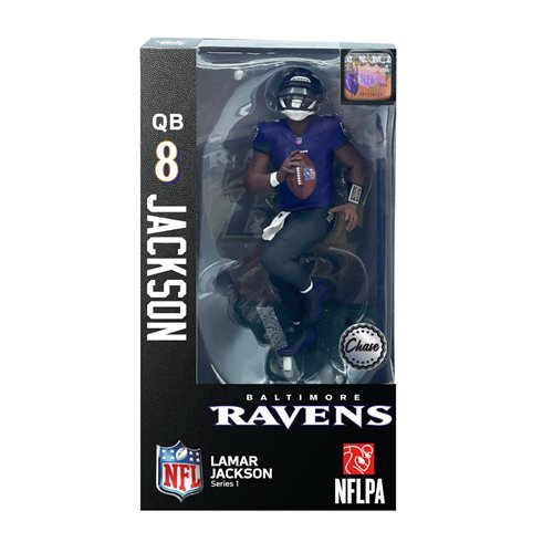 NFL Series 1 Baltimore Ravens Lamar Jackson Action Figure Case of 6