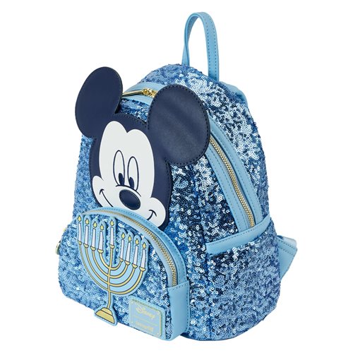 Mickey Mouse Happy Hanukhkah Menorah Glow-in-the-Dark Mini-Backpack