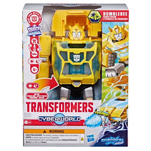 Transformers CYBERWORLD Energon Surge Bumblebee Power Spark