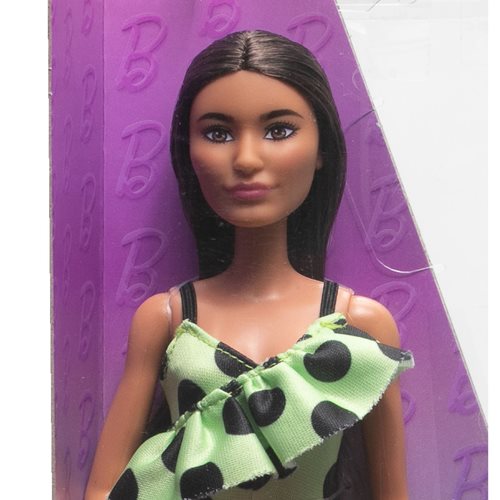 Barbie Fashionista Doll #200 with Lime Green Polka Dots - ReRun
