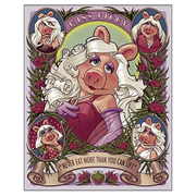 Muppets Deco Miss Piggy Canvas Giclee Print