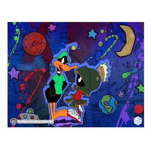 Looney Tunes Duck Dodgers in the 24 1/2th Century #1102 Animation Cel Artist Edition Framed Art Prin