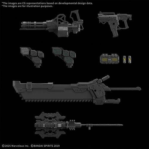 30 Minutes Missions Daemon X Machina Option Parts Set TS Weapon Set 01 Model Kit