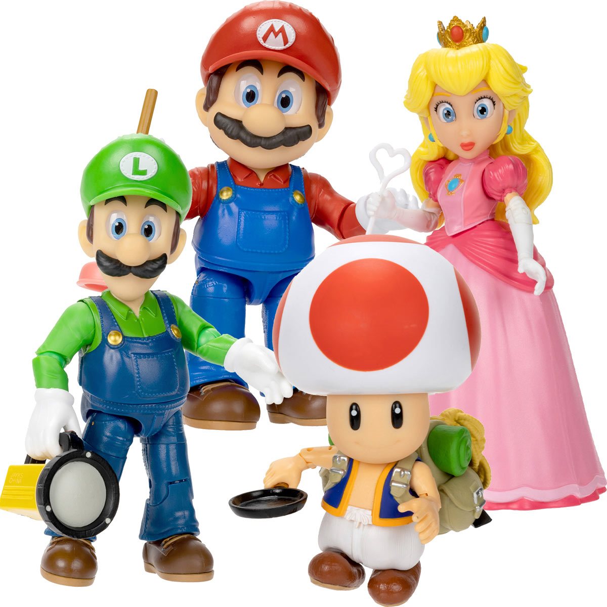  SUPER MARIO Nintendo Figures, Pack of 5, Peach