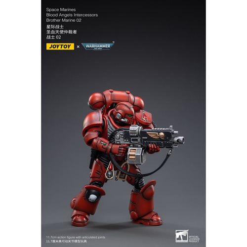 Joy Toy Warhammer 40,000 Space Marines Blood Angels Intercessors Brother Marine 02 1:18 Scale Action