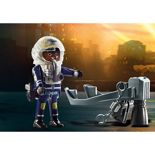 Playmobil 70782 Police Jet Pack with Boat