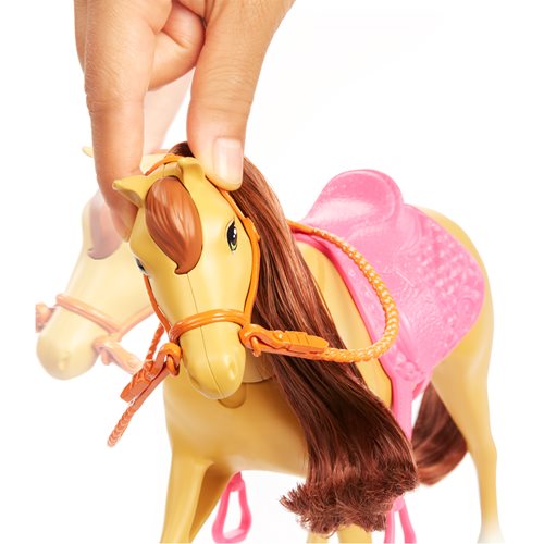 Barbie Hugs 'n' Horses Doll with Brunette Hair and Horse Playset