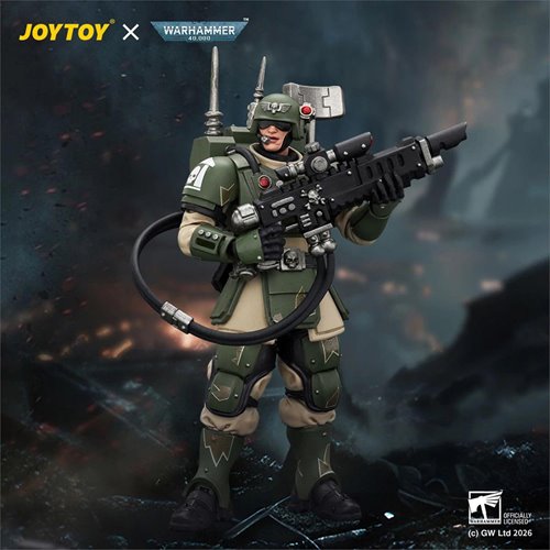 Joy Toy Warhammer 40,000 Astra Militarum Kasrkin 3 with Hot-Shot Lasgun Action Figure