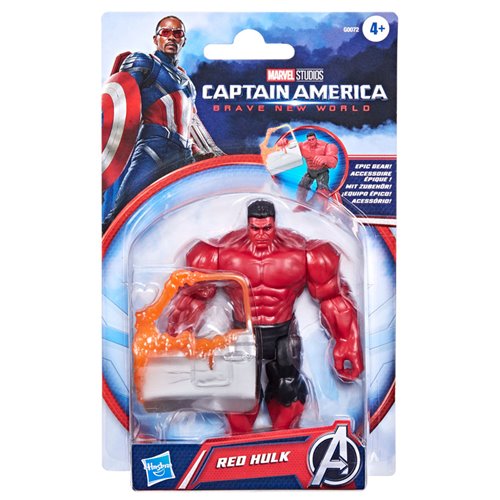 Captain America Brave New World Epic Hero Series Red Hulk 4-Inch Action Figure