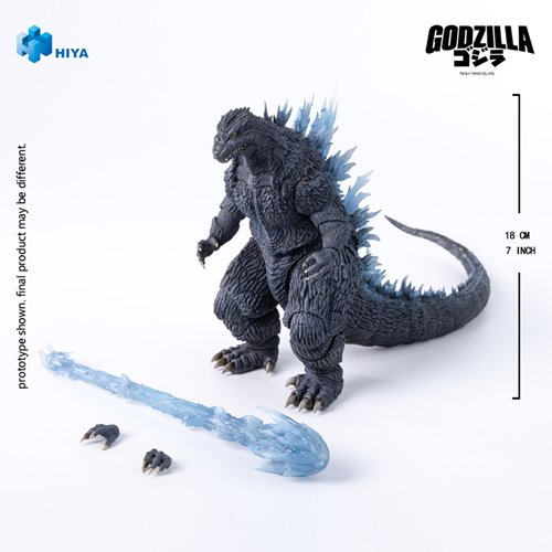 Godzilla Against Mechagodzilla 2002 Heat Ray Godzilla Exquisite Basic Action Figure - Previews Exclu