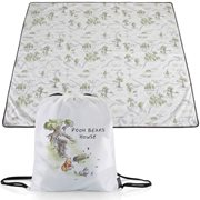 Winnie the Pooh White with Green Accents Impresa Picnic Blanket