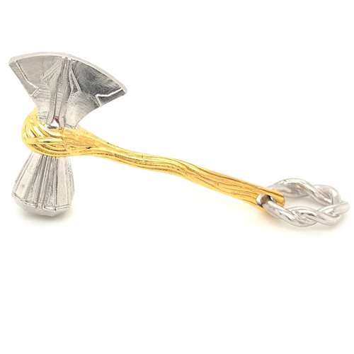 Thor Stormbreaker Two-Tone Gold Pendant Necklace