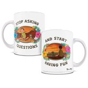 Rick and Morty Stop Asking Questions White Ceramic Mug