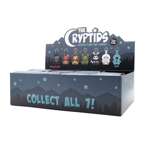 The Cryptids Blind-Box Plush Bag Clip Display of 6