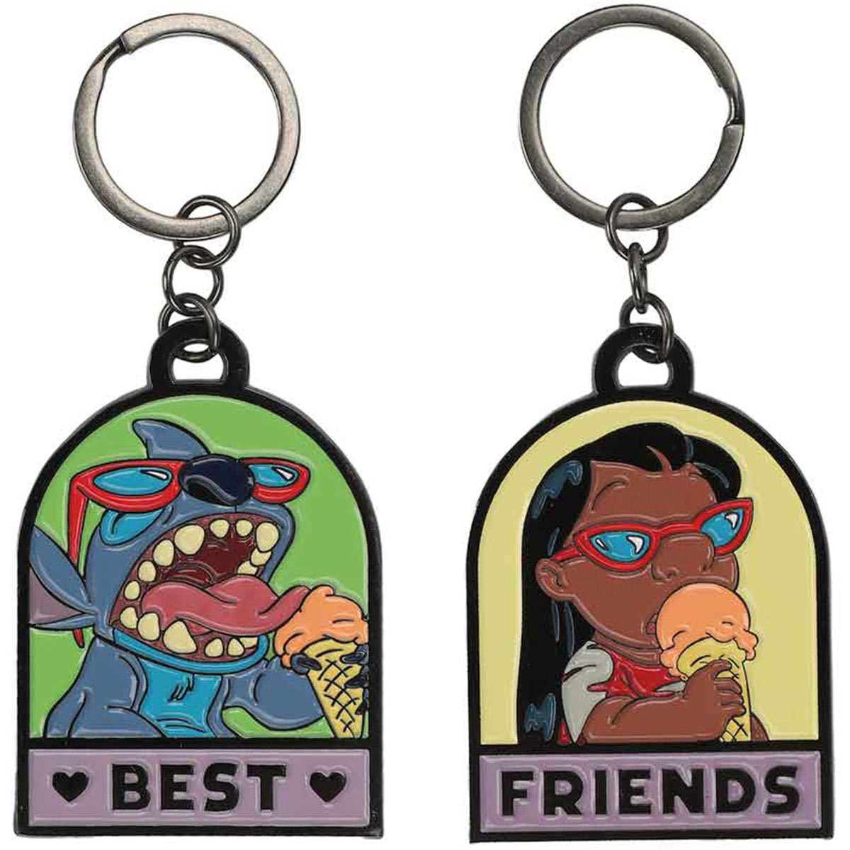 Bioworld Lilo and Stitch (Disney) Best Friends Matching Keychain Set