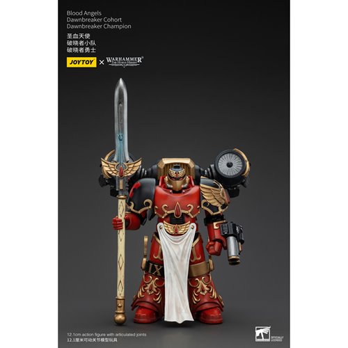 Joy Toy Warhammer The Horus Heresy Blood Angels Dawnbreaker Cohort Champion 1:18 Scale Action Figure