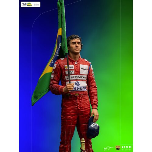 F1 GP Brazil 1991 Ayrton Senna Deluxe Art 1:10 Scale Statue