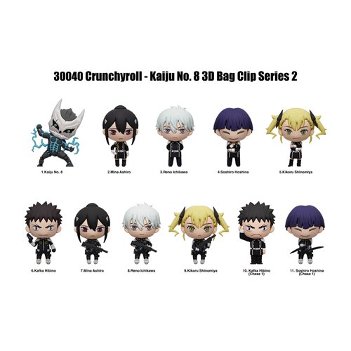 Kaiju No. 8 Series 2 3D Foam Bag Clip Random 6-Pack