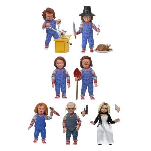 Child's Play 2 & Chucky TV Series 2 Good Guy 7-Inch Scale Action Figure Display Tray of 12