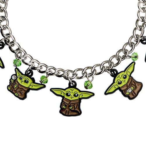 Star Wars Grogu Poses Charm Bracelet
