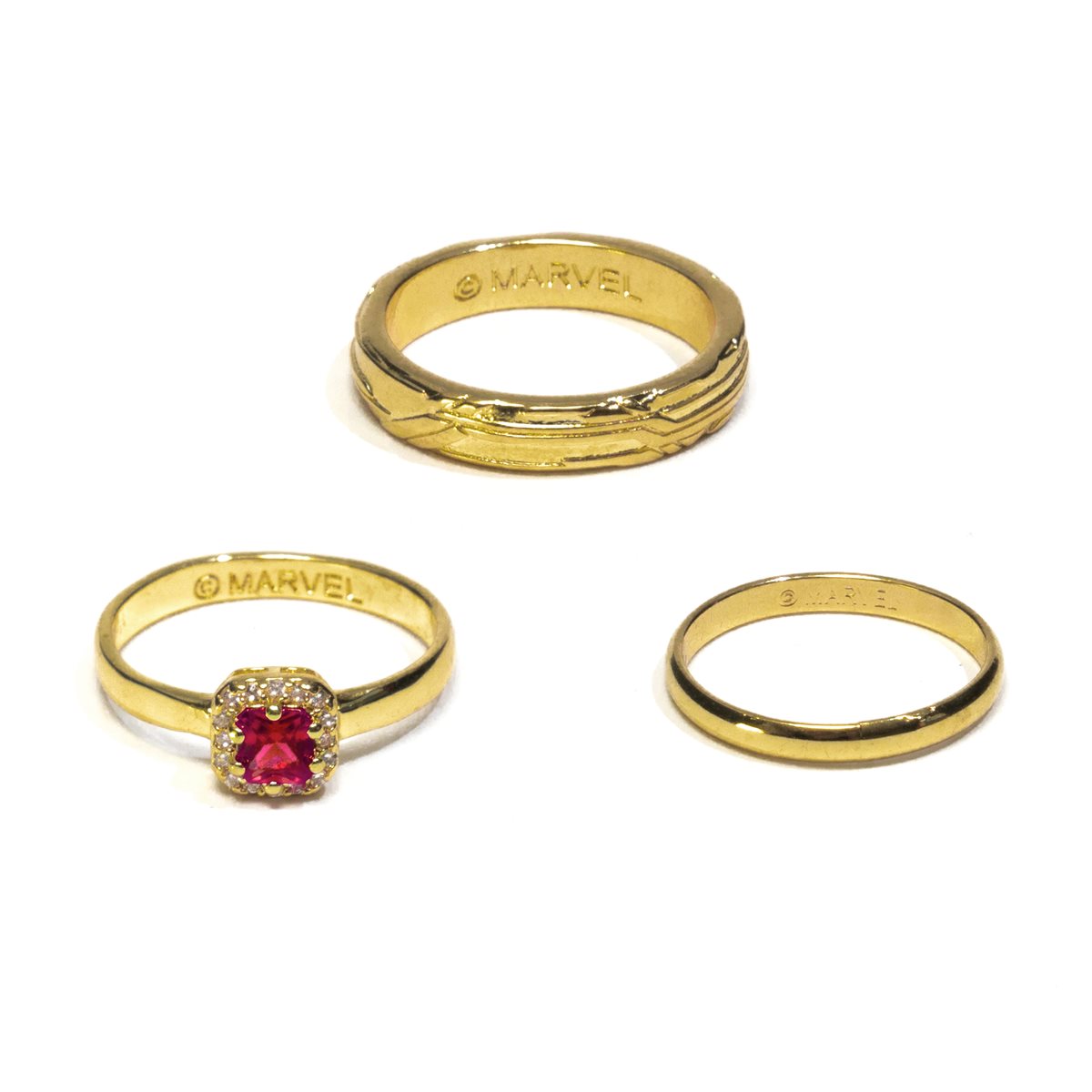 Wandavision Wedding Rings Prop Replica 3-piece Set Case EE for sale online 