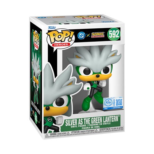 Justice League x Sonic the Hedgehog Silver as Green Lantern Funko Pop! Vinyl Figure