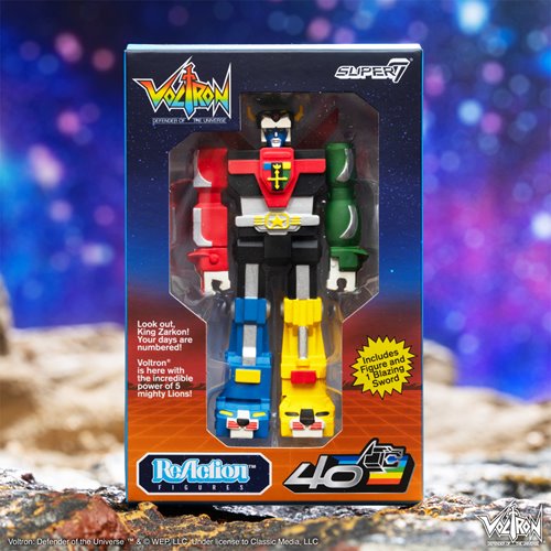 Voltron Vintage Package 3 3/4-Inch ReAction Figure - SDCC Exclusive