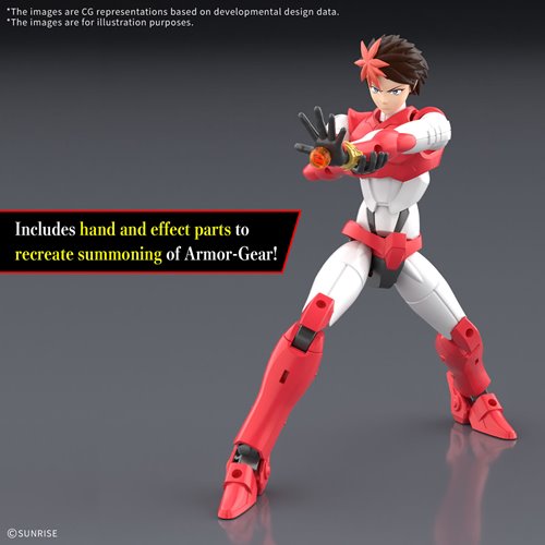 30 Minutes Fantasy Yoroi-Shinden Samurai Troopers Ronin Warriors Gai of the Heat Model Kit