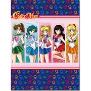 Sailor Moon R Sailors Group Square Sublimation Throw Blanket