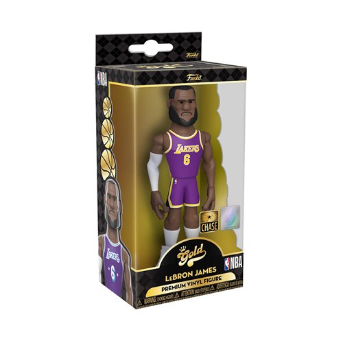 NBA Lakers LeBron James (City Uniform) 5-Inch Vinyl Gold Figure