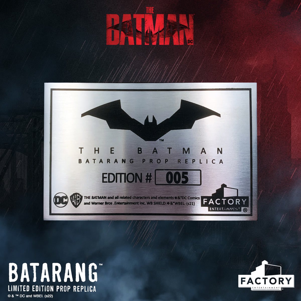 The Batman Batarang Limited Edition 1:1 Scale Prop Replica