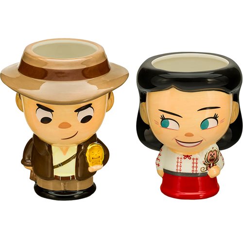 Indiana Jones and Marion Ravenwood 18 oz. Cupful of Cute Mugs 2-Pack