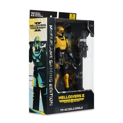Helldivers II McFarlane Gaming Edition Wave 1 TR-40 Gold Eagle 7-Inch Action Figure