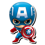Avengers Captain America Chibi Funky Chunky Magnet