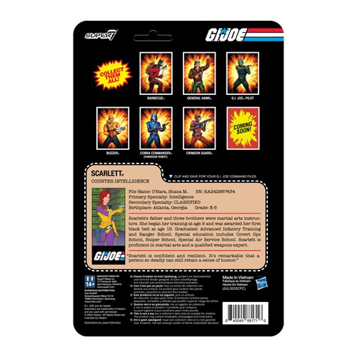 G.I. Joe DIC Purple Scarlett 3 3/4-Inch ReAction Figure