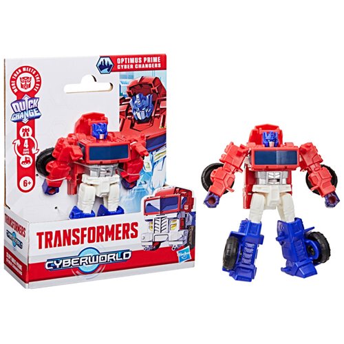 Transformers Cyberworld Optimus Prime Cyber Changers 4-Inch Action Figure