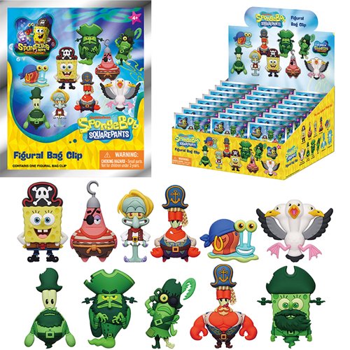 The SpongeBob Movie: Search for SquarePants 3D Foam Bag Clip Random 6-Pack