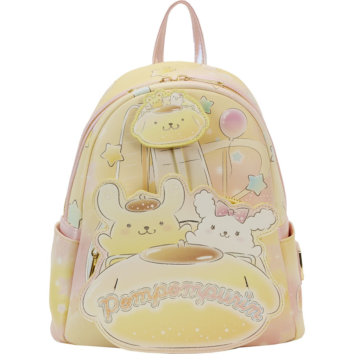 Naruto Shippuden x Sanrio Hello Kitty Women's Graphic Mini Backpack, Pink