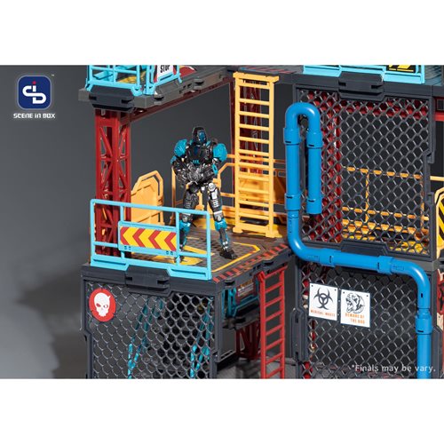 Scene in Box Industrial Depot 1:18 Scale Building Diorama