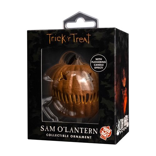 Trick r Treat Sam O'Lantern Pumpkin Light-Up Ornament