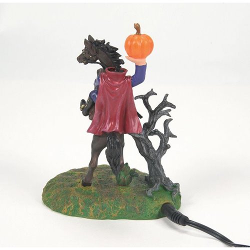 Snow Village Halloween The Headless Horseman Statue