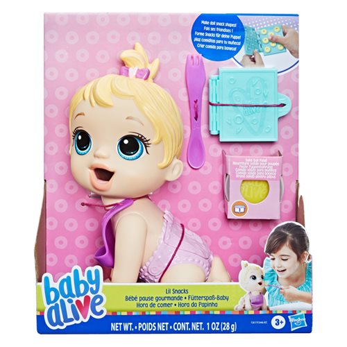 Baby Alive Lil Snacks Doll (Blonde Hair)
