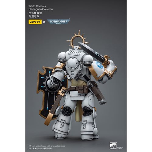 Joy Toy Warhammer 40,000 White Consuls Bladeguard Veteran 1:18 Scale Action Figure