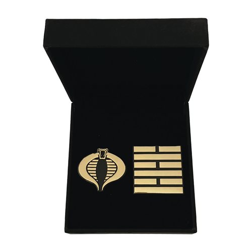 G.I. Joe Cobra and Arashikage 24K Gold-Plated Pin Box Set