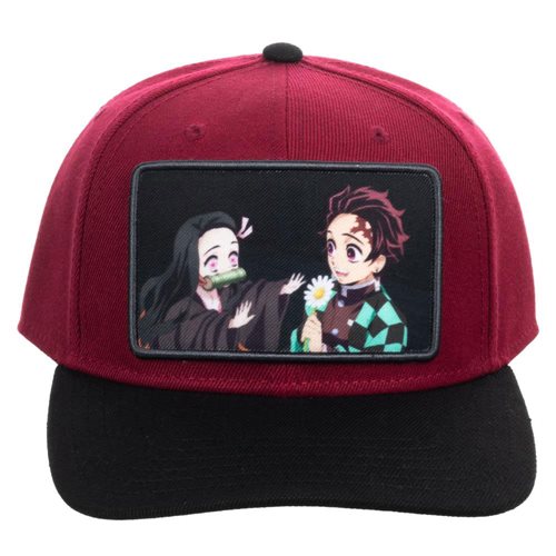 Demon Slayer Sublimated Patch Pre-Curved Snapback Hat