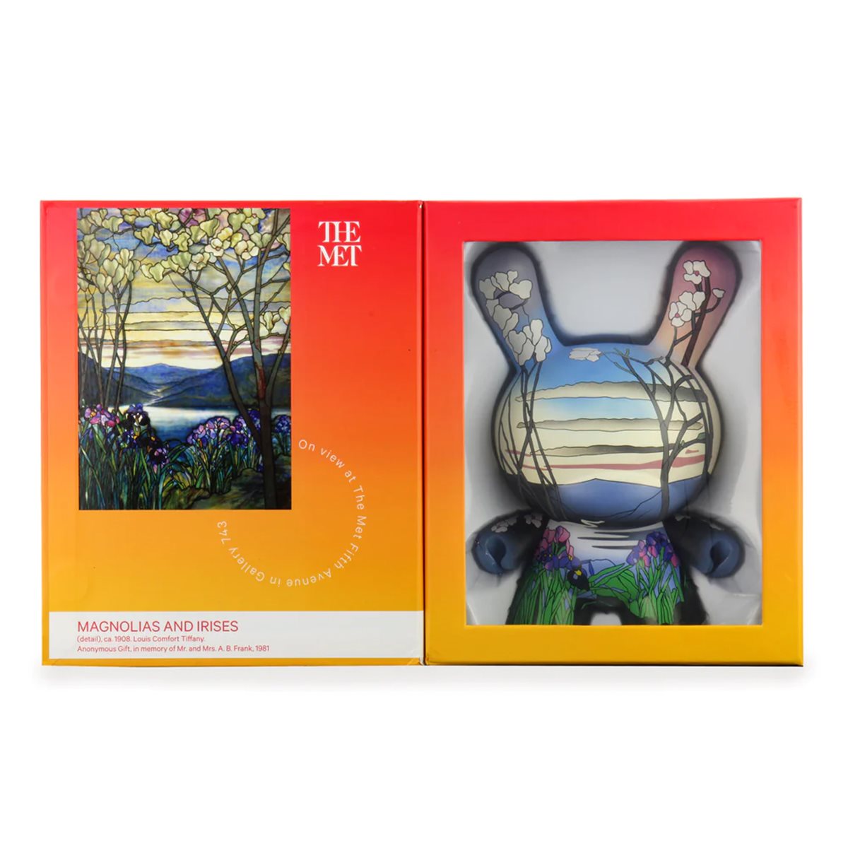 The Met Louis C. Tiffany Magnolias and Irises Masterpiece 8-Inch Dunny  Vinyl Figure