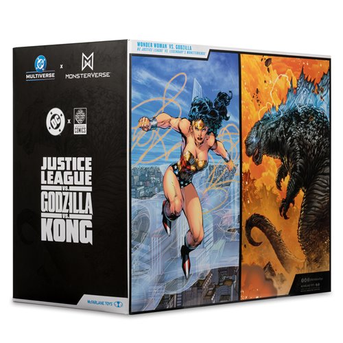 DC Multiverse Wonder Woman vs. Godzilla Megafig Justice League vs. Godzilla vs. Kong Action Figure 2
