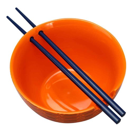 Naruto Characters 20 oz. Ceramic Ramen Bowl with Chopsticks